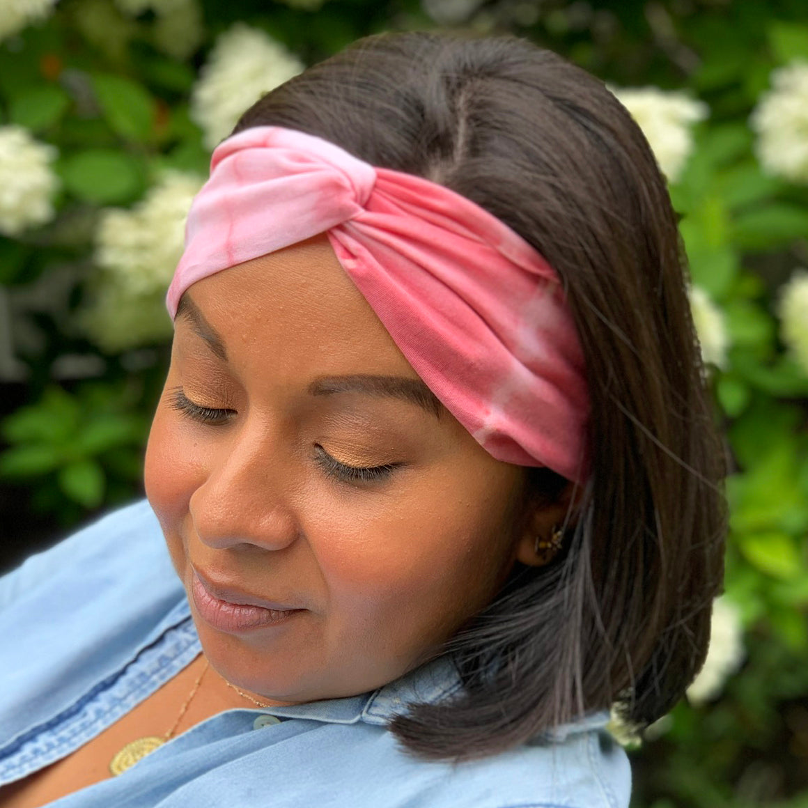 organic cotton headband dyed with natural pigments